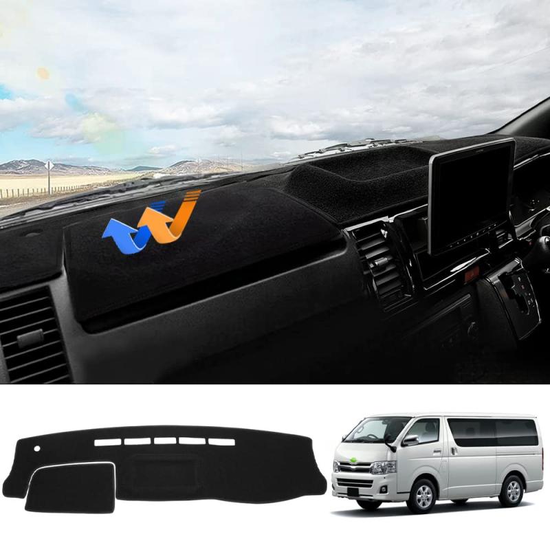 Auto Spec 【意匠登録済】 ハイエース 200系 3Dダッシュボードマット レジアスエース1〜6型 標準ボディ HIACE H16.8〜 3Dタイプ 立体成型 ダッシュマット 右ハンドル専用 ポリ製 日焼け防止 保