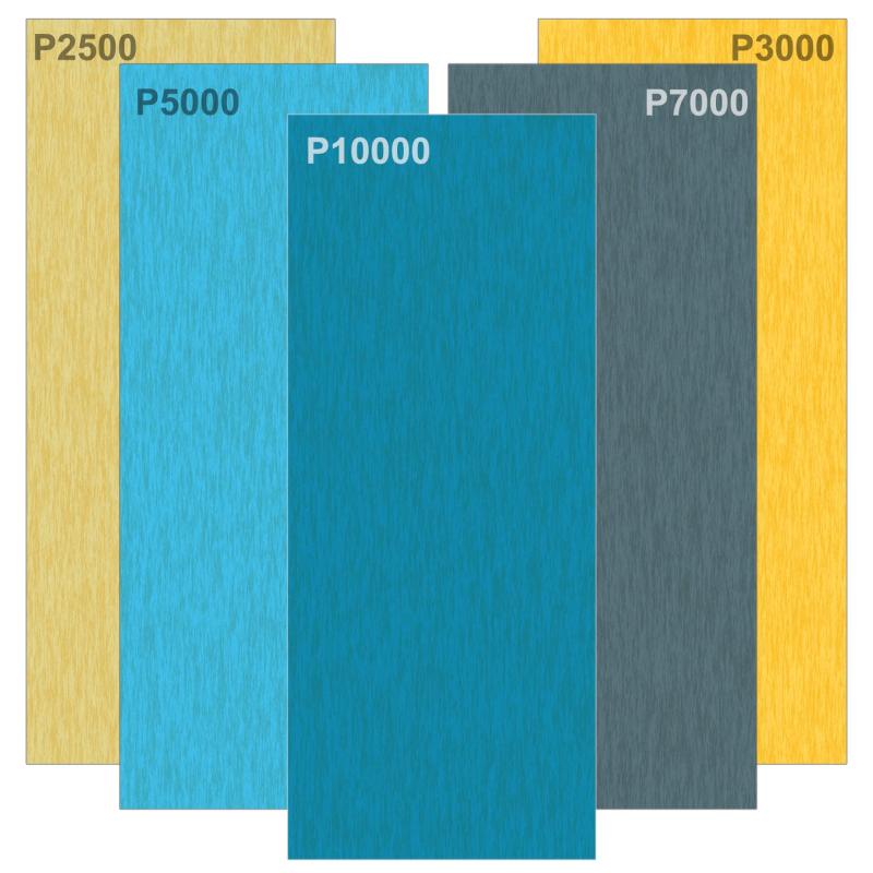 乐天商城 - Akuoly 紙やすり 精密仕上げ磨き2500, 3000, 5000, 7000, 10000番 サンドペーパーsandpaper 合計30枚