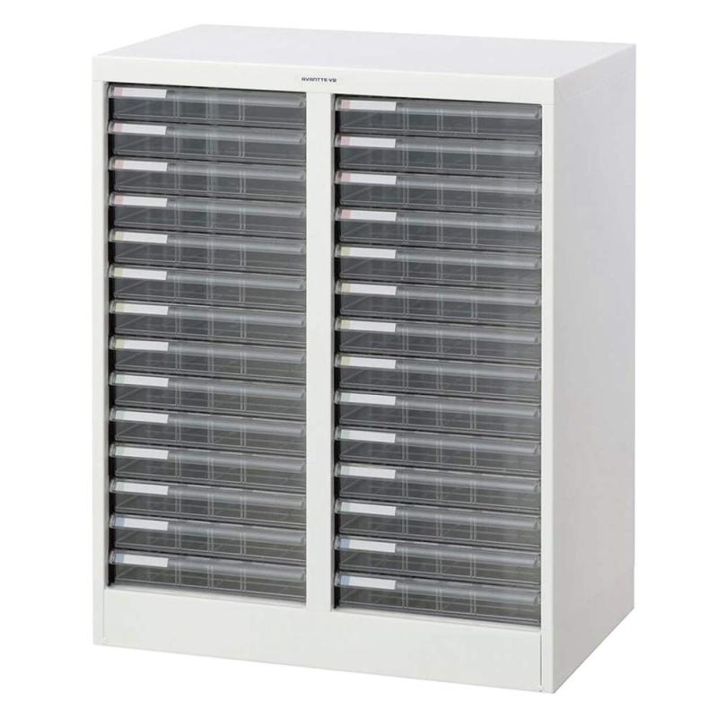 乐天商城 - ナカバヤシ デスクサイドフロアケース 浅14段2列 A4 タテ型