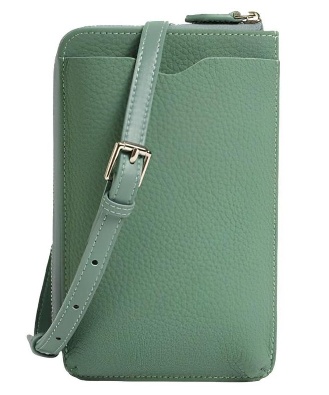 乐天商城 - [Four leaf] 【本革の質感 コンパクトで薄型】 おしゃれ 本革 スマホショルダー お財布 携帯 ショルダーバッグ レディース 斜め掛け 軽量 財布と一体型 上品 お洒落 スマホケース バック 女性