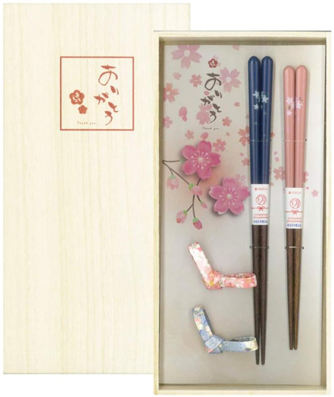 乐天商城 - イシダ 桐箱 箸置付 夫婦箸