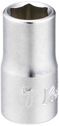 山下工業研究所(Ko-ken) ソケット 6角 2400M-7 差込角:6.35×全長:22×規格:7mm 1個 山下工業研究所(Ko-ken) ソケット 6角 2400M-7 差込角:6.35×全長:22×規格:7mm 1個