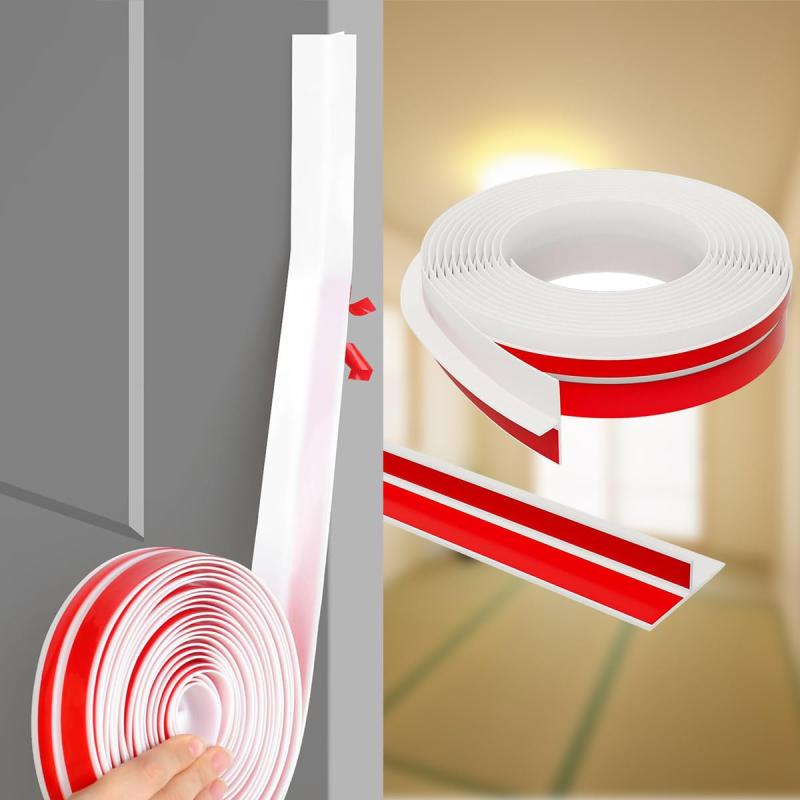 乐天商城 - AMXIKIN T型 ドア下部シールテープ お風呂ドアパッキン 隙間風防止 窓 玄関用 長さ3M 幅35mm 高さ10mm