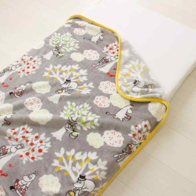 ムーミン ベビー毛布 ブランケット 洗濯可能 おくるみ ひざ掛け ふわふわ 毛布 ベビー