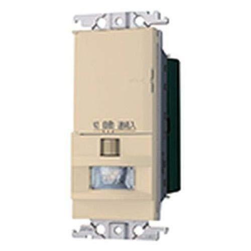 パナソニック 壁取付熱線センサ付自動スイッチ 親器・スイッチスペースなし ベージュ WTK1411FK●住宅向 かってにスイッチ(センサ付配線器具)<br>●検知後連動動作時間約10秒~30分可変形<br>●明るさセンサ・手動スイッチ付<br>●適合負荷:LED照明・蛍光灯(インバータ含む)・白熱灯・換気扇<br>●スイッチスペースなし<br>●切り替えスイッチ機能付(切-自動-連続入)<br>●LED対応<br>●新レンズ<br>●3A 100V AC<br>●親器のみでご使用できます
