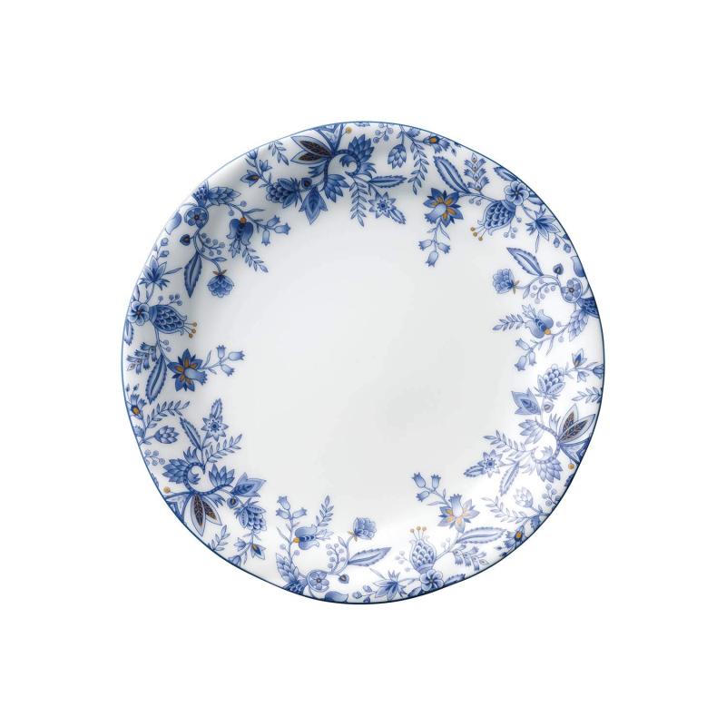 Noritake ノリタケ プレート 21cm ブルーソレンティーノ色線仕上げ 電子レンジ対応 食洗器対応 1枚 ブルー ボーンチャイナ 4965L/59311A