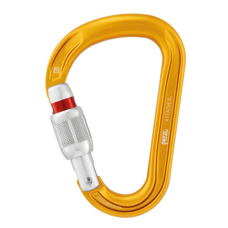 Petzl アタッシュ ロック 洋ナシ型 カラビナ ラウンドストックバスケット付き