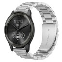 Lamshaw for Garmin vivomove Trend バンド, ステンレス製 メタル ベルト 交換バンド 対応 GARMIN (ガーミン) Venu Sq 2/Venu Sq/Venu/Venu 2 Plus/Approach S12/Ap