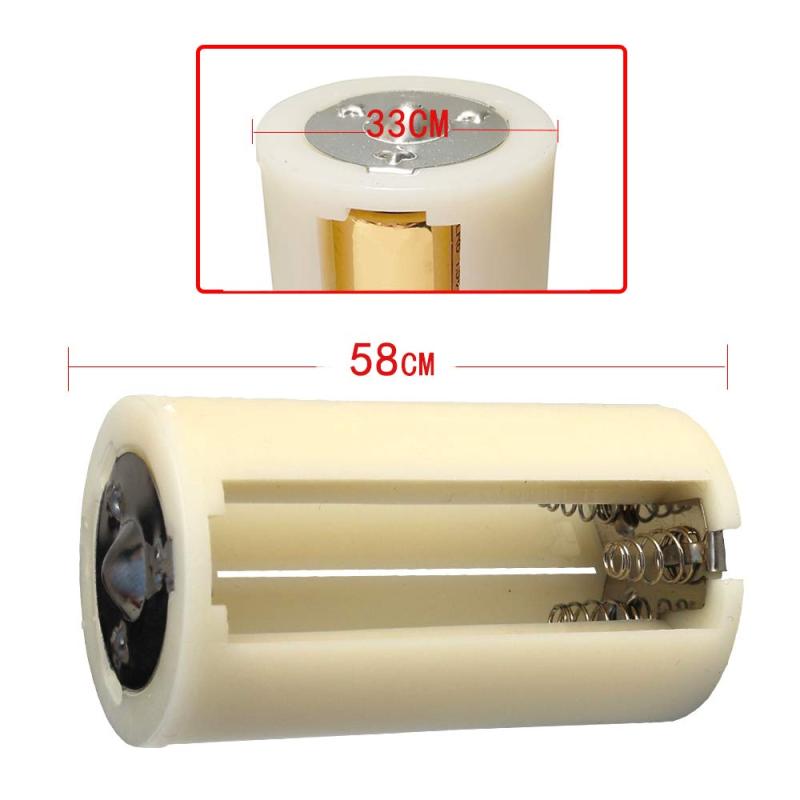 Chaslean 単3形を単1形に変換 電池スペーサー アダプター 3本入れ 高耐久 4個セット