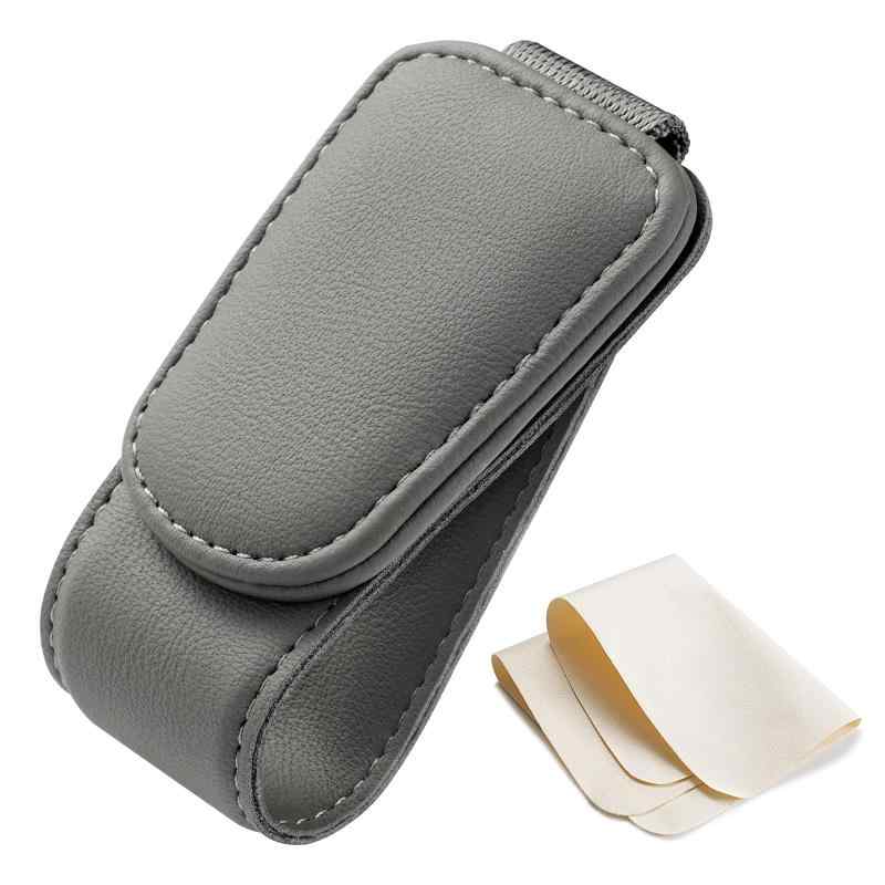 乐天商城 - BEIHOO サングラスホルダー 車 メガネを守る サングラス クリップ マグネット取り付け簡単 眼鏡拭き付き 車用収納 メガネホルダー ある ギフト 通勤 ドライブ旅行