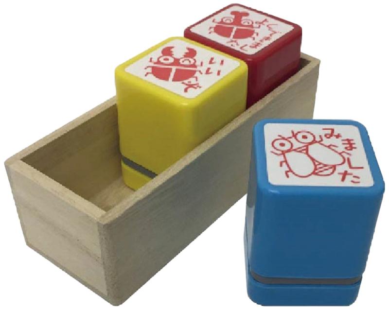 乐天商城 - サンビー スタンプ 浸透印 学校用 評価印 ティーチャースタンプ 30ミリ 3本組