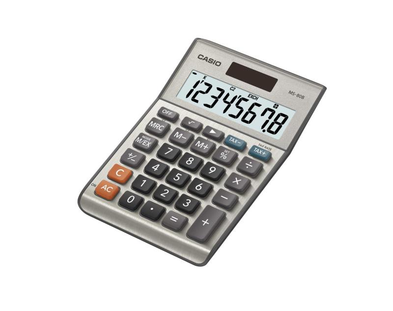 乐天商城 - Casio 特大表示電卓(シルバーメタリック) 並行輸入品 [並行輸入品]
