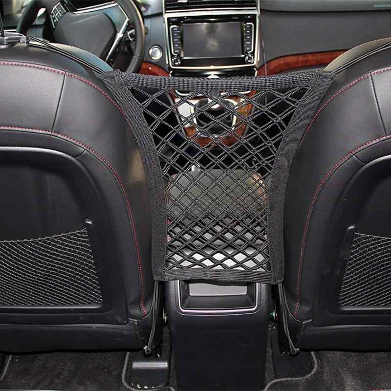 QBeau 収納ポケット 車用 ネットポケット メッシュポケット 車用 車内収納 トランクネット (2個入り)