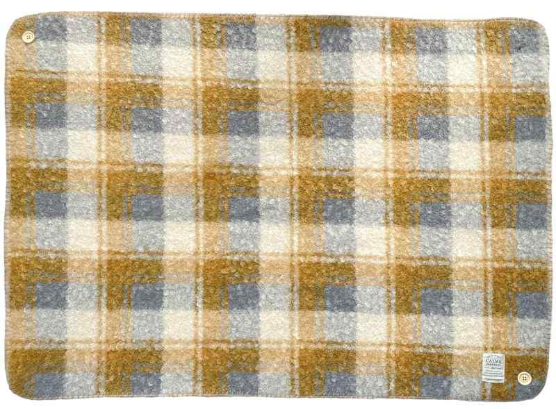 乐天商城 - ダイカイ カルム チェックボアブランケット 毛布 W100×H70cm 74383