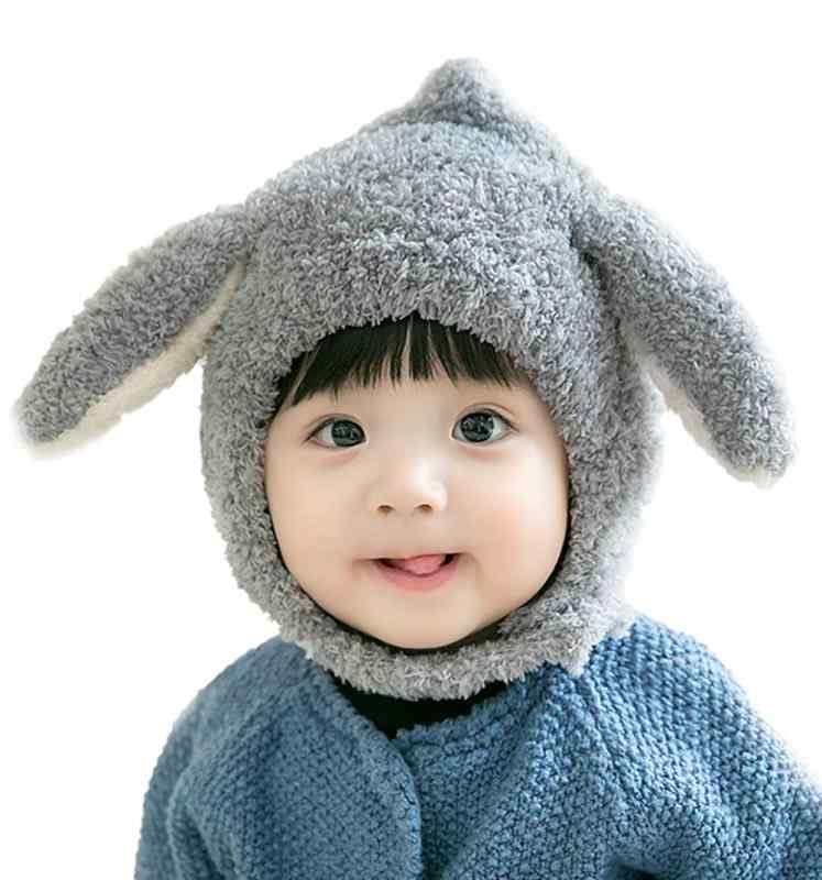 乐天商城 - [SEIWARAKU] ニット帽 赤ちゃん 帽子 うさぎ 耳付き ベビー キッズ 子ども あったか 可愛い 冬 防風・防寒・保温 通園 ふわふわ うさぎ耳