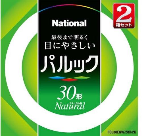 乐天商城 - パナソニック パルック蛍光灯 30形+30形 丸形・スタータ形(2本入) ナチュラル色 FCL30ENW28X2K