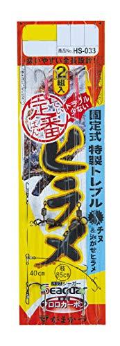 乐天商城 - がまかつ(Gamakatsu) 定番ヒラメ仕掛固定式特製トレブル (チヌ&泳がせヒラメ) HS033