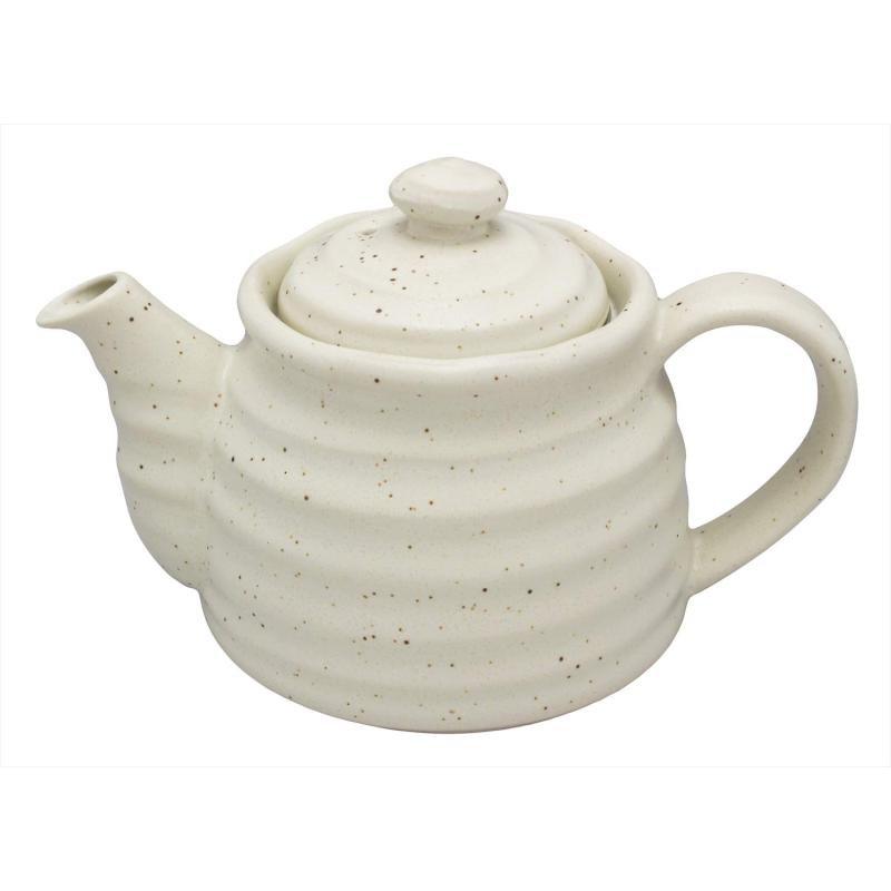 乐天商城 - 美濃焼 ポット 白 青 茶 日本製