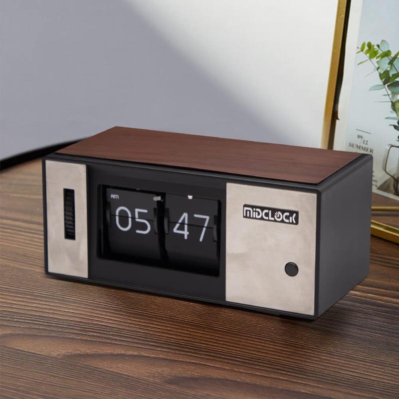 Valour Doerフリップクロック パタパタ時計 レトロモダン LEDユニックデザイン置き時計 創造的な飾りもの フリップ時計 デスク 誕生日プレゼント 彼氏友達贈り物