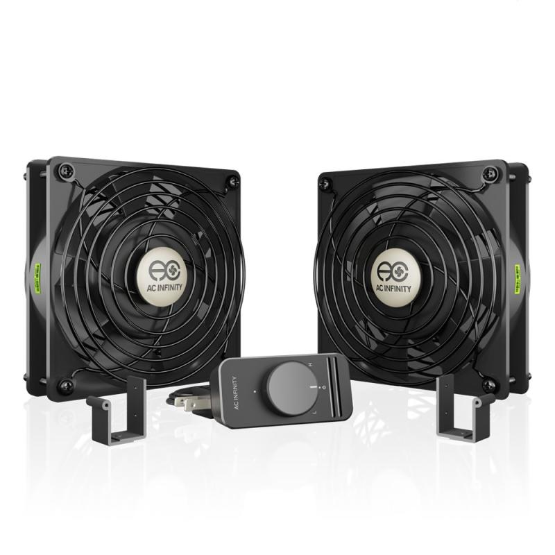 AC infinity ai-80scx速度制御ファンキットUL認定forキャビネット冷却 シングル80 mm Ranged Dual 120 AI-120SCXD