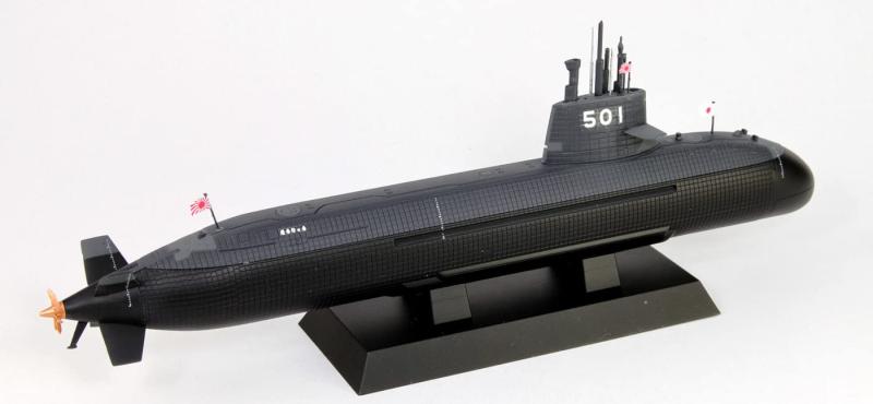 MK楽天市場店のピットロード 1/350 スカイウェーブシリーズ 海上自衛隊 潜水艦 SS-501 そうりゅう プラモデル JB34｜アングル2
