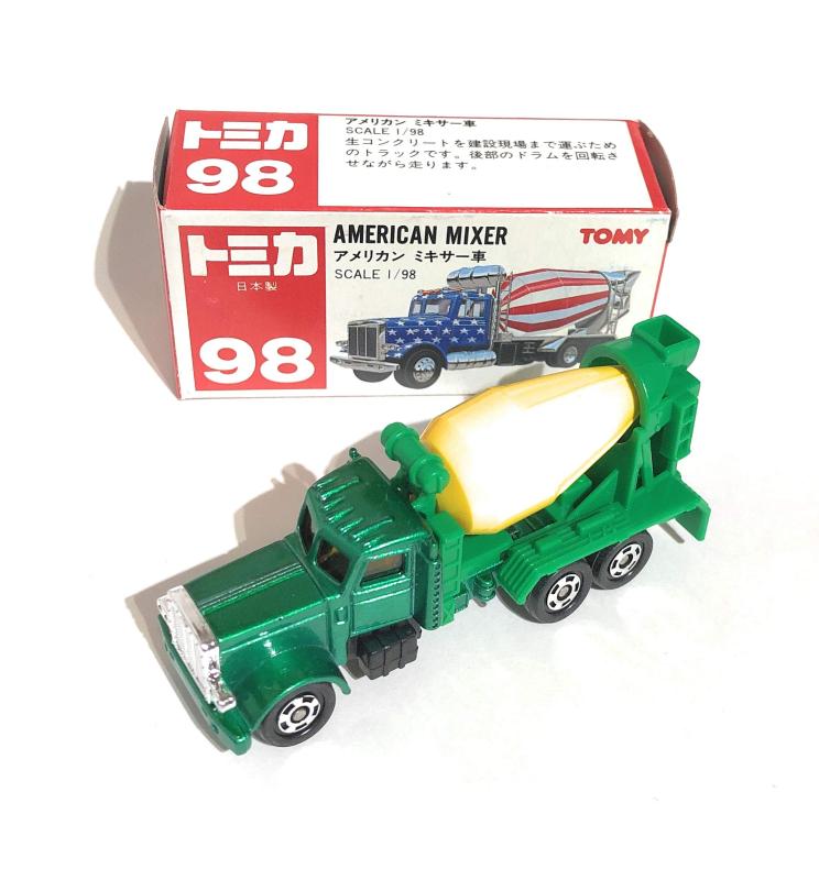 トミカ 98 アメリカン ミキサー車 1/98