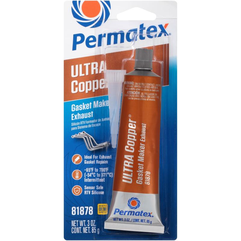 Permatex 81878-12PK 超銅 最高温度 RTV シリコンガスケットメーカー 3オンス