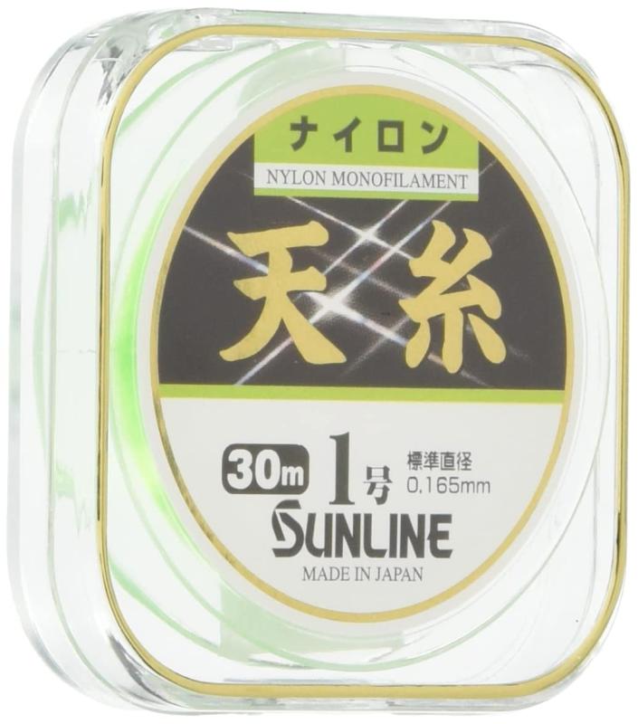 サンライン(SUNLINE) ナイロンライン 天糸 30m フラッシュイエローグリーン