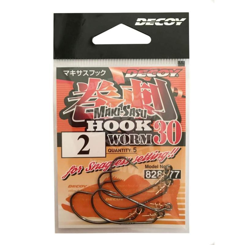 乐天商城 - カツイチ(KATSUICHI) 巻刺フック Worm30