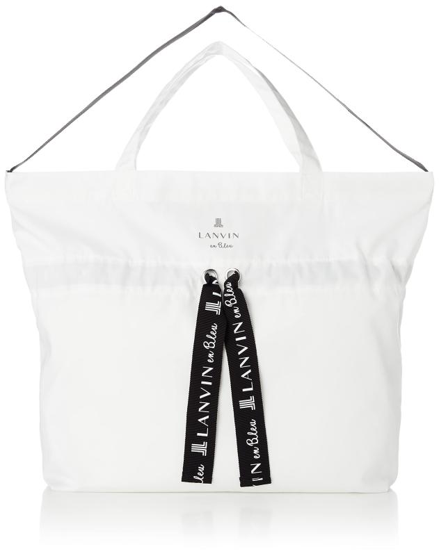 乐天商城 - LANVIN en Bleu(ランバンオンブルー) サリー エコバッグ 大容量 折畳み コンパクト おしゃれ 483300