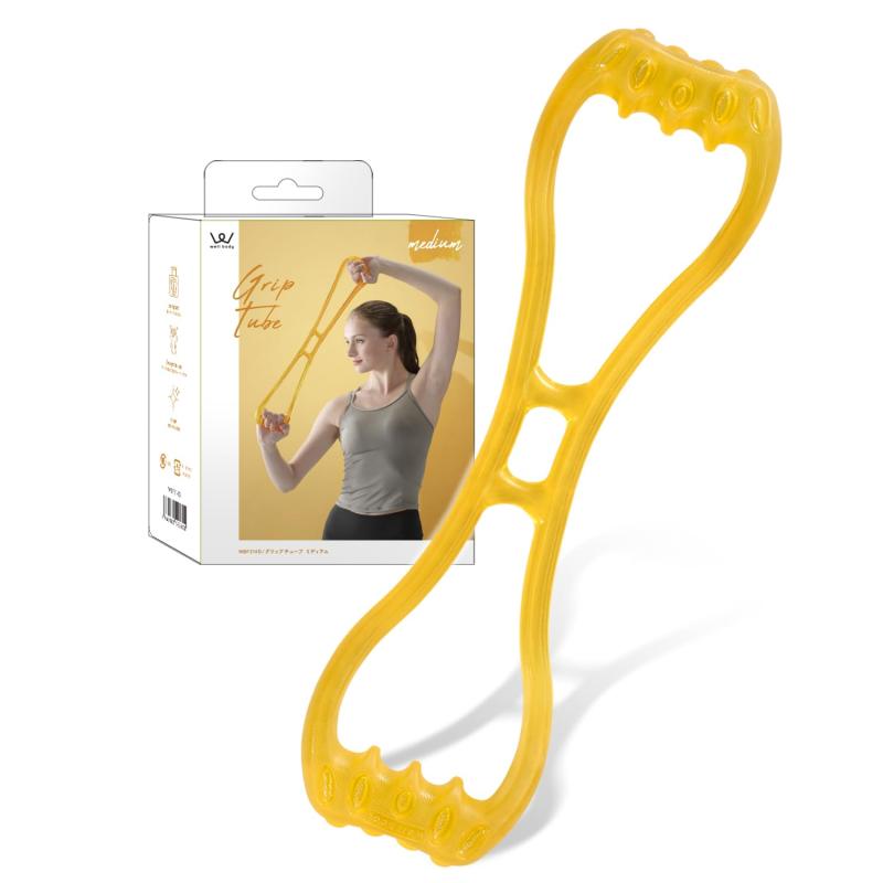乐天商城 - アルインコ(ALINCO) トレーニングチューブ 筋トレ ゴムチューブ トレーニング ストレッチ ヨガ 家庭用 グリップチユーブ ソフト/ミディアム/ハード WBF314