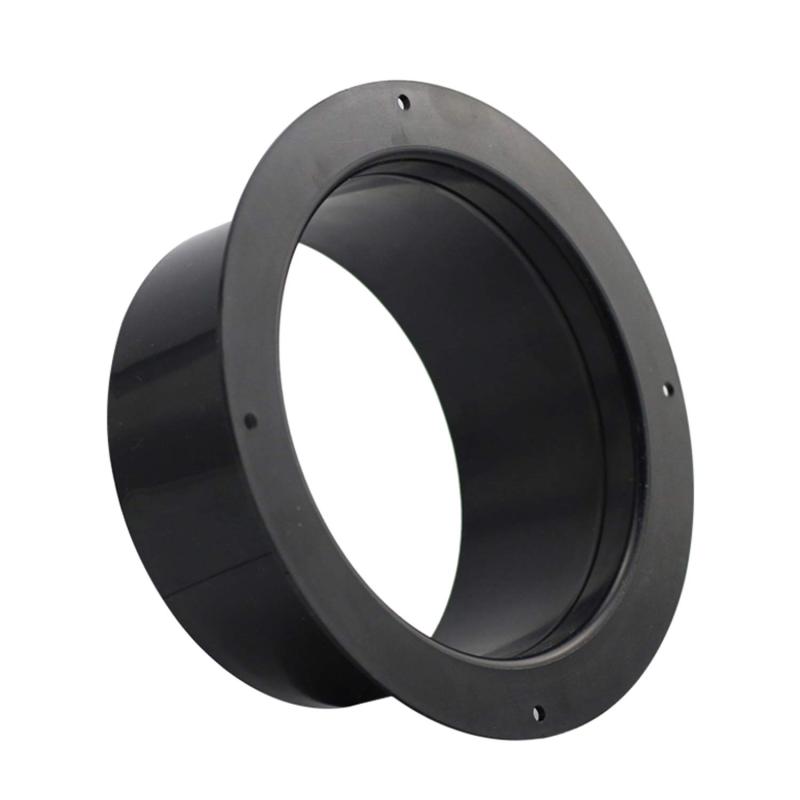 乐天商城 - TiCoast ストレートパイプフランジ ダクトコネクター フランジ ABS樹脂製 換気システム 配管部品用 ブラック
