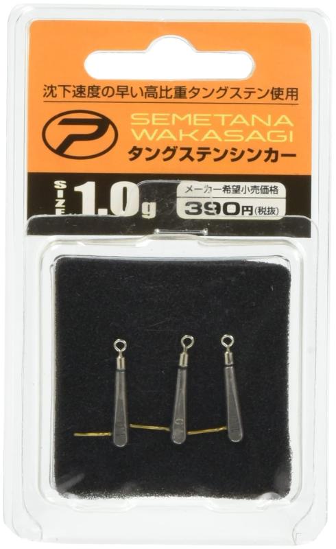 プロックス(PROX) 攻棚ワカサギタングステンシンカー サイズ:1g~10g ワカサギ釣り用シンカー【タングステン採用の高比重でコンパクトでも早い沈下スピード/スイベル 自動ハリス止め付】