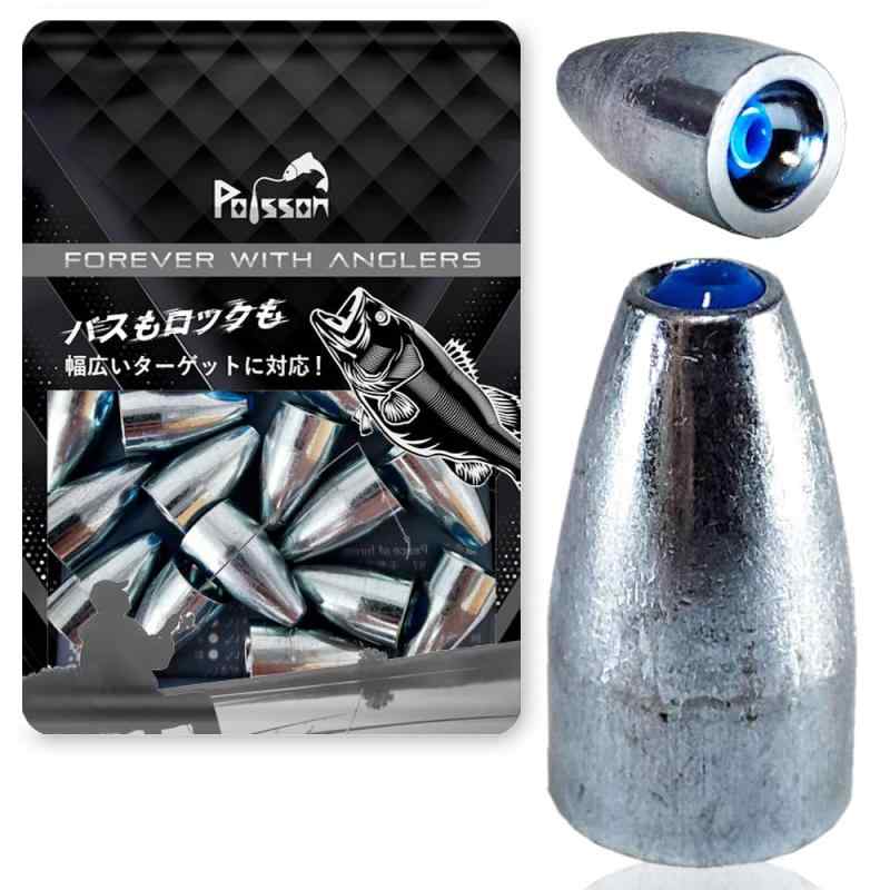 Poisson（ポアソン） 鉄製バレットシンカー 釣り 重り ワーム テキサスリグ
