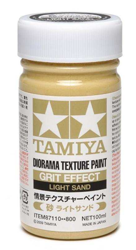 タミヤ(TAMIYA) メイクアップ材シリーズ No.110 情景テクスチャーペイント (砂 ライトサンド) 100ml 模型用塗料 87110