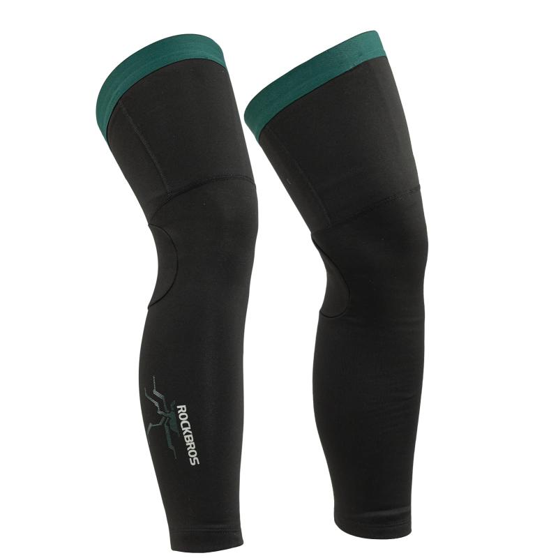 ROCKBROS レッグウォーマー レッグカバー 裏起毛 防寒 防風 保温 ニーウォーマー 通気性 伸縮性 滑り止め 吸汗速乾 ロング サイクリング ランニング 自転車 スポーツ アウトドア メンズ レディ