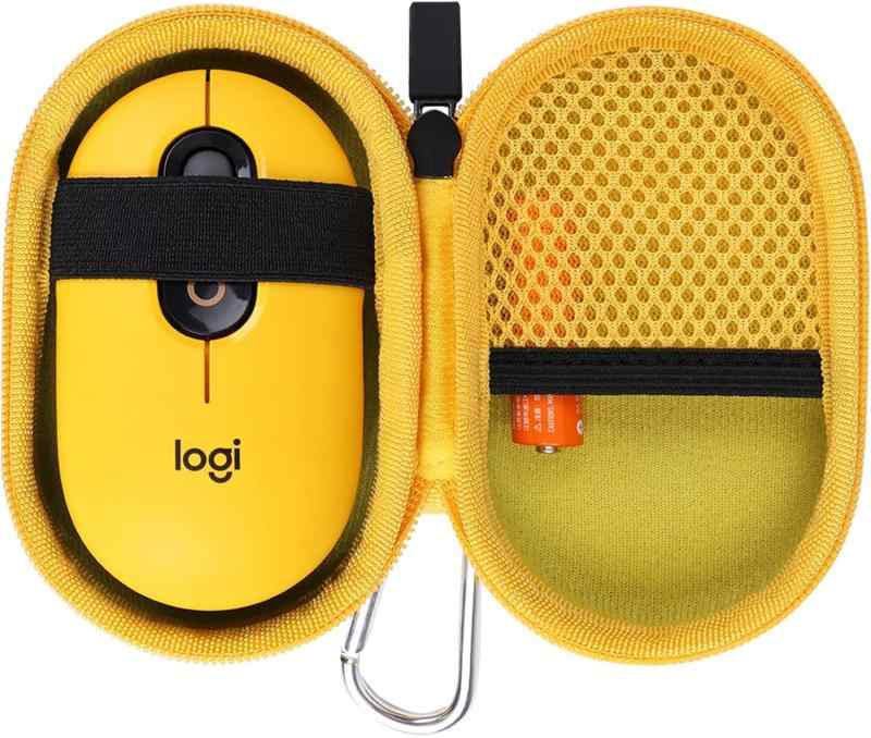 co2CREA 収納ケース 互換品 ロジクール POP MOUSE M370YL 静音 ワイヤレスマウス 無線 Logi Bolt (ケースのみ)