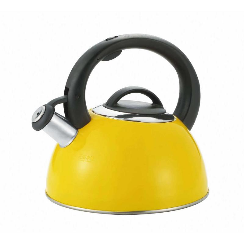 Ih Incompatible - ベストコ やかん 笛吹き ケトル 2.5L ステンレス製 IH 対応 イエロー NQ-0021 アマレロ