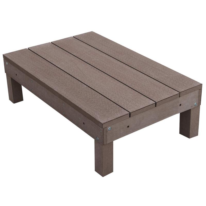 乐天商城 - アイガーデン ウッドデッキ アイウッドデッキ60系 i10368-1d60db 人工木製 ダークブラウン 90cm×59.8cm×28cm 組み立て式 1台