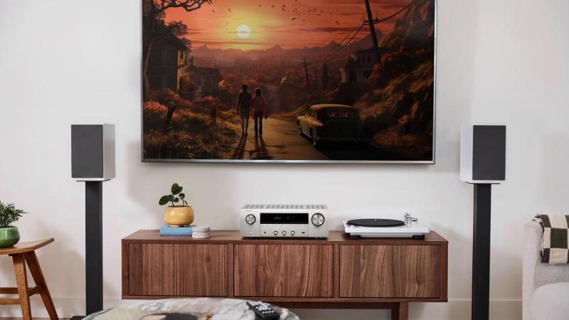 Denon ネットワークレシーバー、HDMIセレクター搭載のHi-Fiステレオアンプ シルバー DRA900HSP