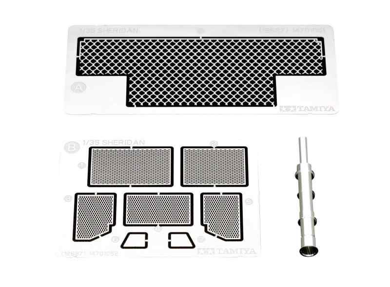 タミヤ 1/35 ディティールアップパーツシリーズ No.87 アメリカ空挺戦車 M551 シェリダン エッチングパーツ・メタル砲身セット プラモデル用パーツ 12687