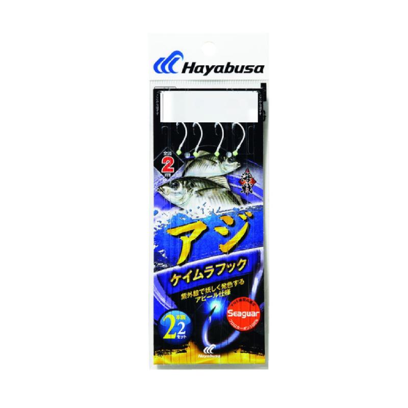 乐天商城 - ハヤブサ(Hayabusa) 海戦アジ ケイムラフック シーガー 2本鈎2セット 10-2-22-2 SE339