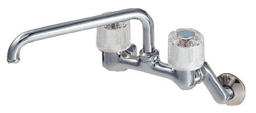 乐天商城 - SANEI 【キッチン用混合栓】 シングルワンホール混合栓 K876TJK/ツーバルブ混合栓 CK211K (寒冷地仕様)
