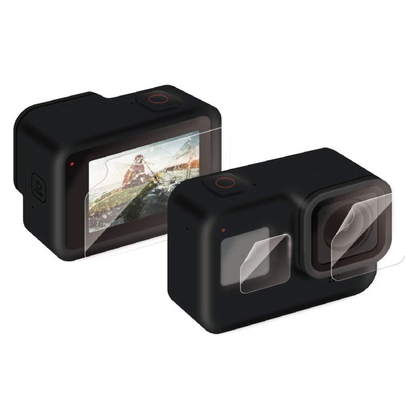 乐天商城 - エレコム GoPro HERO8 Black フィルム 超親水 衝撃吸収 防指紋 光沢 AC-GP8BFLPAFFG