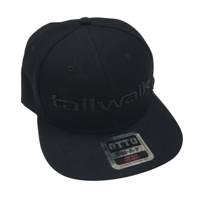 乐天商城 - テイルウォーク(Tailwalk) フラットバイザーキャップ BK/BK 13700