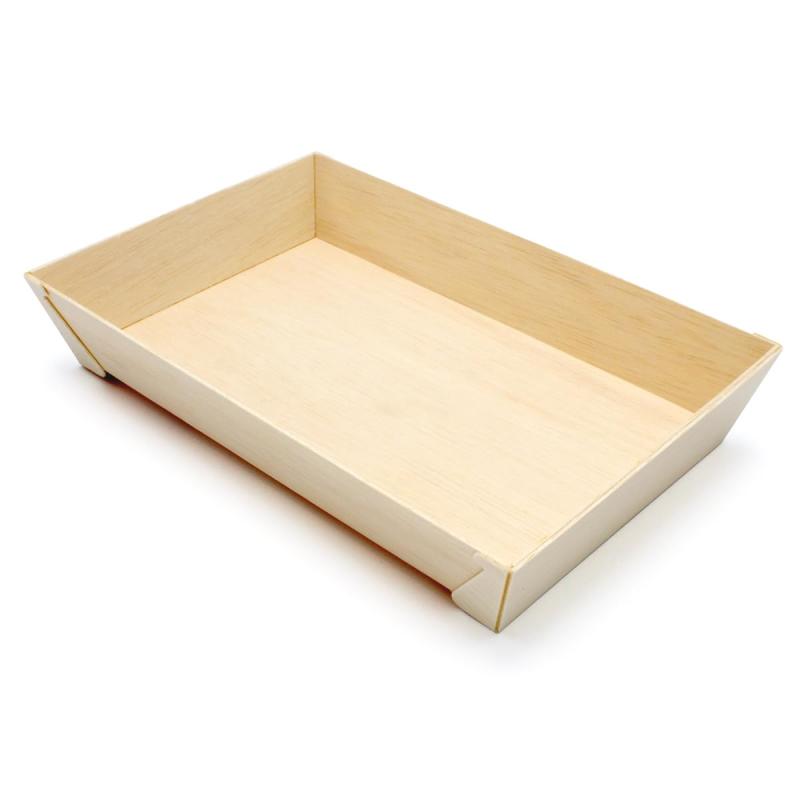 MK楽天市場店のKAYU PACKAGE 長方形 RECTANGLE 木製 容器 （フタ別売）使い捨て｜アングル3