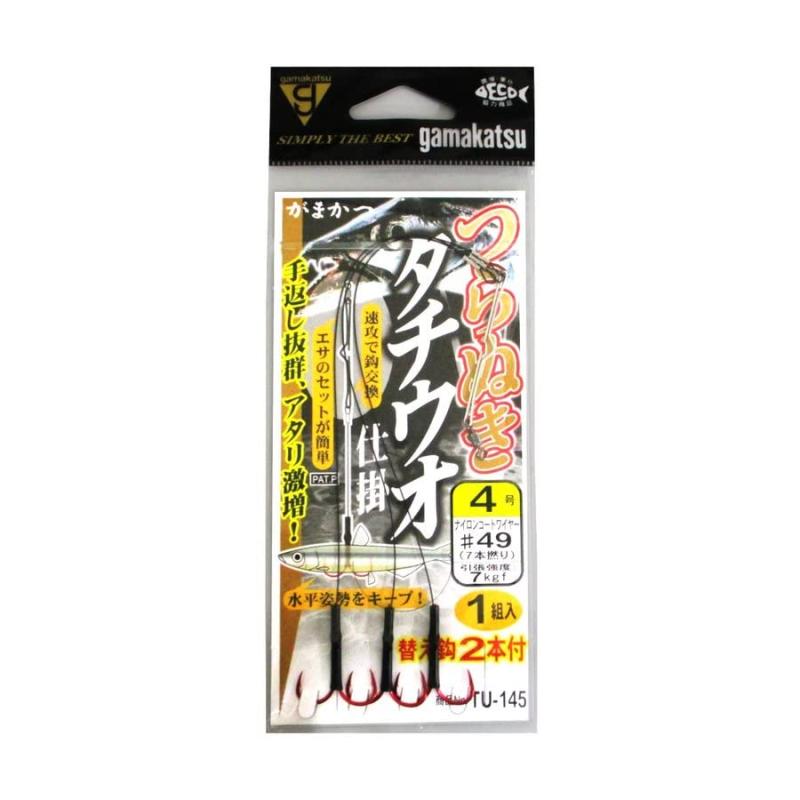 がまかつ(Gamakatsu) つらぬき太刀魚仕掛 TU145 4-49 ワイヤー#49