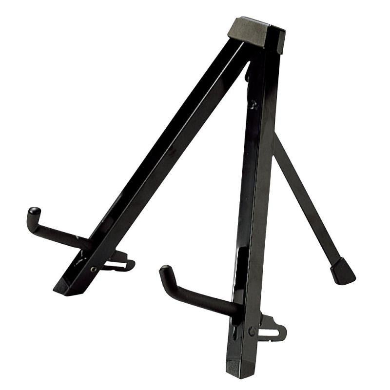 キクタニ ギタースタンド アコースティック エレキ兼用 コンパクトタイプ GS-105B【サイズ】幅 290mm X 高さ 310mm X 受け部 85mm ~ 125mm、重量：640gコンパクトで軽量設計折りたたみ可能で収納が簡単持ち運びに便利なサイズ【ご注意】本製品はラッカー仕上げ等には対応しておりませんので、長時間使用されますと変色する場合がございます。