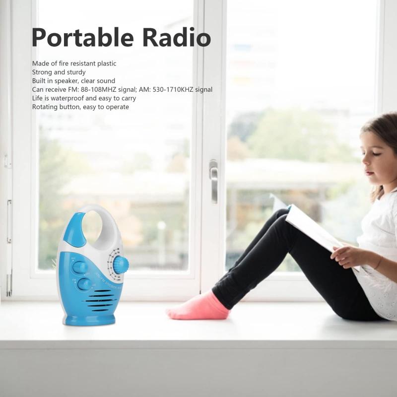 シャワースピーカー付きポータブル防水AM FM...の紹介画像2