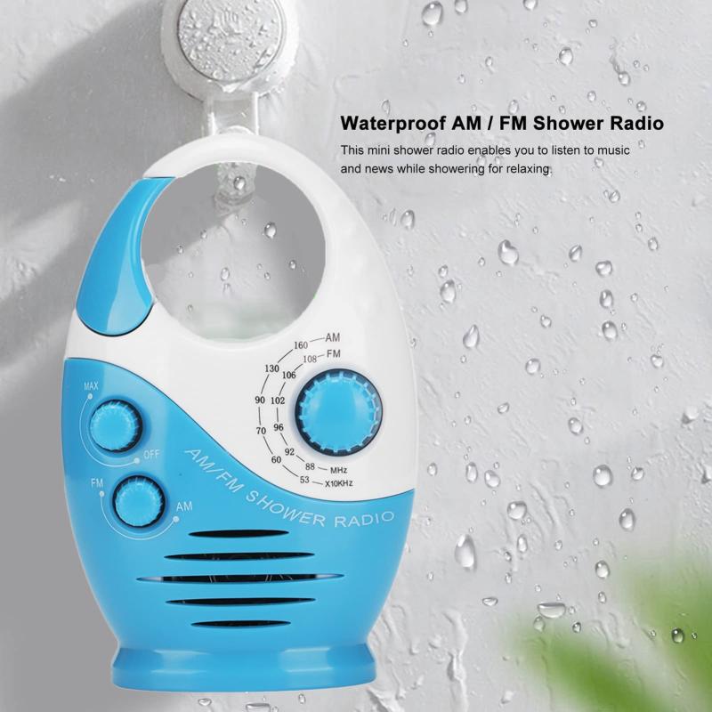 シャワースピーカー付きポータブル防水AM FM...の紹介画像3